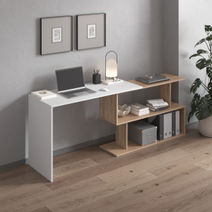 Стіл трансформер M-41 1200x500x766 мм Білий/Дуб Сонома