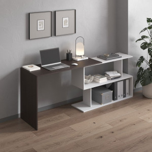 Стіл трансформер M-41 1200x500x766 мм Венге Темний/Білий