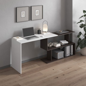 Стіл трансформер M-41 1200x500x766 мм Білий/Венге Темний