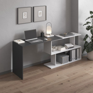 Стіл трансформер M-41 1200x500x766 мм Антрацит/Білий