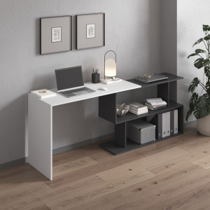 Стіл трансформер M-41 1200x500x766 мм Білий/Антрацит