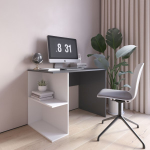 Письмовий стіл  D-7 1000x755x600 Антрацит-Білий Письмовий стіл  D-7 1000x755x600 Антрацит-Білий