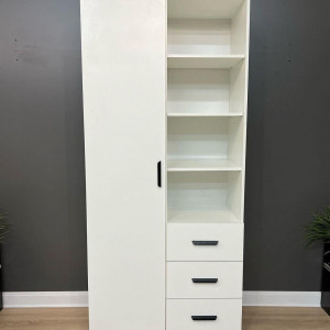 Шафа Milan 1ДВ3Ш 900х470х2000 Білий