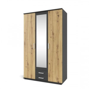 Шафа гардеробна Poseda PS1 1196x535x1970 антрацит/дуб артизан