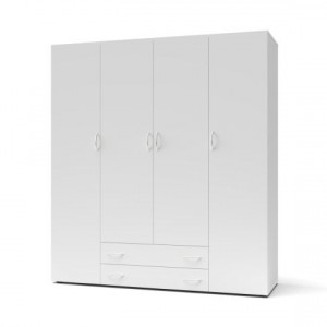 Seba SB4 Шафа гардеробна 4Д, 2Ш 1600x510x1770 білий