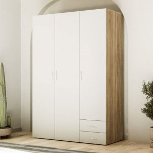 Seba SB3 Шафа гардеробна 3Д, 2Ш 1200x510x1770 білий платиновий