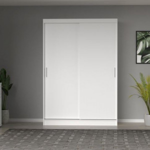 Diego New DIN150 Шафа-купе 1500x600x2160 білий платиновий