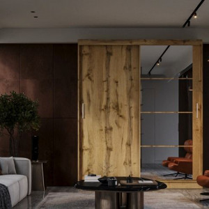 Diego DI180 Шафа-купе 2161x608x1804 дуб вотан