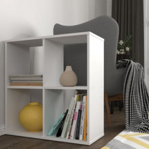Polini Перегородка Книжкова шафа Полиця 4 секції 700x290x720 білий Polini Перегородка Книжкова шафа Полиця 4 секції 700x290x720 білий