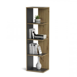Paco PC6_2 Стелаж високий 400x350x1400 антрацит/дуб артізан Paco PC6_2 Стелаж високий 400x350x1400 антрацит/дуб артізан