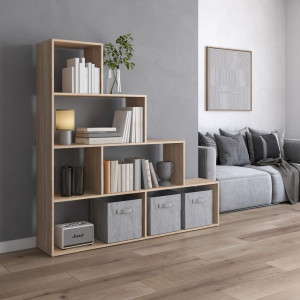 Полка для книг, стелаж для дому M-57 1552x290x1634 Дуб Сонома Полка для книг, стелаж для дому M-57 1552x290x1634 Дуб Сонома