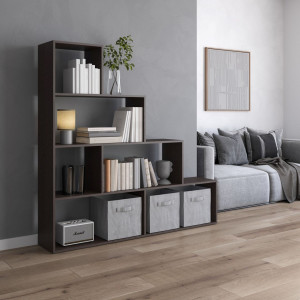 Полка для книг, стелаж для дому M-57 1552x290x1634 Венге Темний