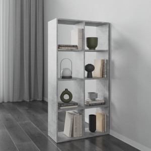 Полка для книг, стелаж для дому на 8 комірок M-10 720x290x1430 Бетон Полка для книг, стелаж для дому на 8 комірок M-10 720x290x1430 Бетон