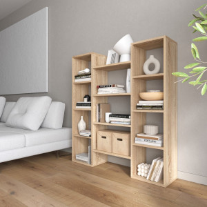 Полка для книг, стелаж для дому D-8 1298x300x1392 Дуб Сонома