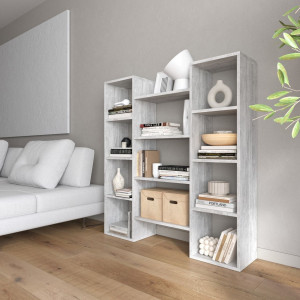 Полка для книг, стелаж для дому D-8 1298x300x1392 Бетон Полка для книг, стелаж для дому D-8 1298x300x1392 Бетон