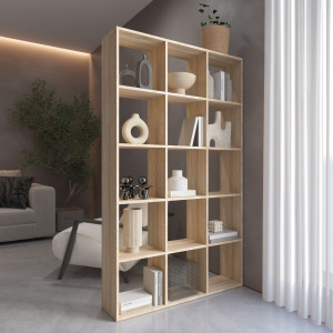 Полка для книг, стелаж для дому на 15 комірок M-2 1072x300x1781 Дуб Сонома Полка для книг, стелаж для дому на 15 комірок M-2 1072x300x1781 Дуб Сонома