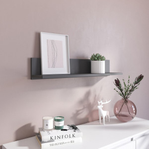 Полиця настінна ST-22 800х166х150 мм Антрацит Полиця настінна ST-22 800х166х150 мм Антрацит