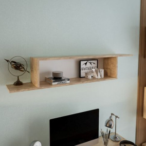 Полиця навісна MI2 1300x220x250 дуб ендгрейн Полиця навісна MI2 1300x220x250 дуб ендгрейн