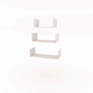 Комплект полиць P3 400/500/600x250x150 Аляска Комплект полиць P3 400/500/600x250x150 Аляска