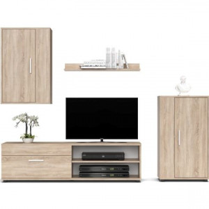 Меблева стінка Berno 2040х353х1500 дуб сонома