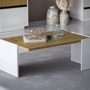 Журнальний столик Maja MJ2 938x636x370 білий/дуб артизан