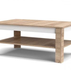 Столик журнальний Note NT2 1075x670x460 дуб сонома/білий платиновий