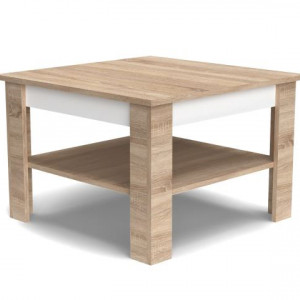 Столик журнальний Note NT1 670x670x460 дуб сонома/білий платиновий