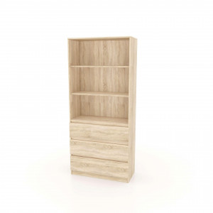 Шафа книжкова STL1 Line 800х350х1800 мм ДСП Дуб сонома