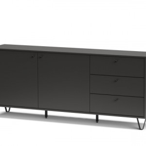 Комод Aldo AL4 1836х752х400мм ДСП 16мм Базальт
