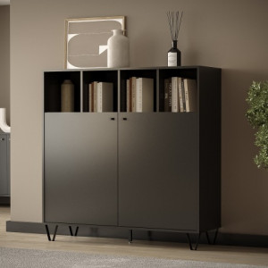 Комод Aldo AL7 1236х1245х400мм ДСП 16мм Базальт