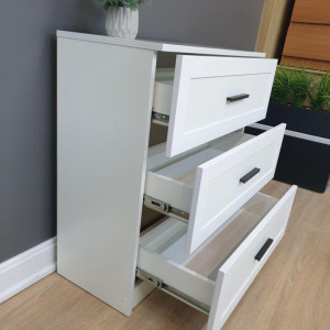 Комод Аякс на 3 шухляди 754х345х800 мм Білий