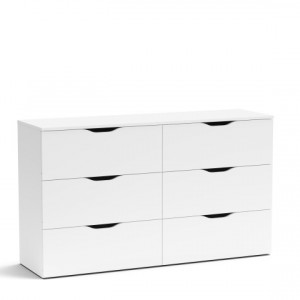 Комод Basix 6Ш 1390х800х410мм ДСП 16мм Білий