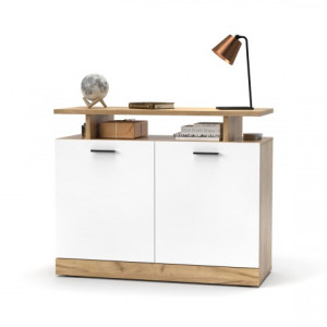 Комод Dores DS2 1000х815х400мм ДСП 16мм Дуб крафт золотий/Білий