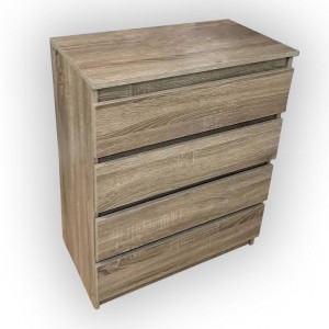Комод Kvatro на 4 шухляди ДСП 700х380х860 мм Дуб сонома Трюфель (10068898) Комод Kvatro на 4 шухляди ДСП 700х380х860 мм Дуб сонома Трюфель (10068898)