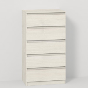 Комод Line КF2+F4 ДСП 700x450x1270 мм Шамоні світлий