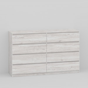 Комод Line КF8 ДСП 1400x450x1035 мм Аляска