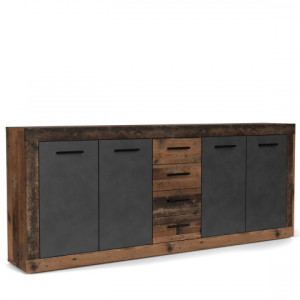 Комод Luna kawa XXL 1900х320х940мм ДСП 16мм Олд стайл темний/Матера