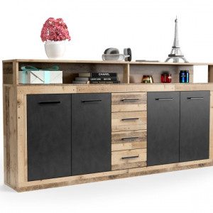 Комод Luna kawa XXL 1900х940х320мм ДСП 16мм Олд стайл світлий/Матера 