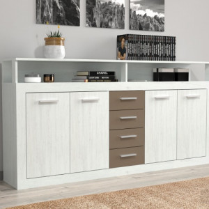 Комод Luna kawa XXL 1900х940х320мм ДСП 16мм Сосна Андерсен/Латте