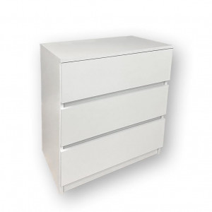 Комод Мері на 3 шухляди ДСП 600х370х700 мм Білий 