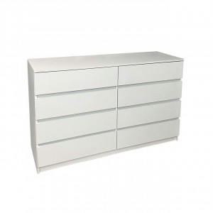 Комод Ольвія 4+4 ДСП 1300х370х850 мм Білий