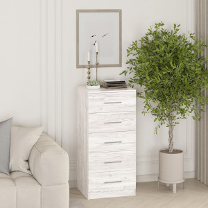 Комод Standart К5h ДСП 16 мм 500x450x1100 мм Аляска