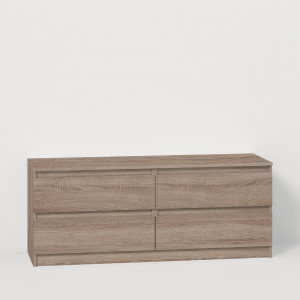 Комод TV Line ТVF4 ДСП 1400x450x560 мм Дуб сонома/Трюфель