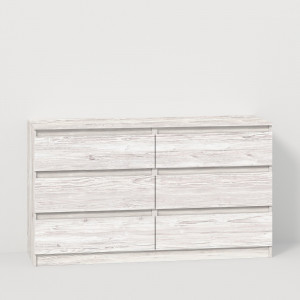 Комод TV Line ТVF6 ДСП 1400x450x800 мм Аляска (8600521)