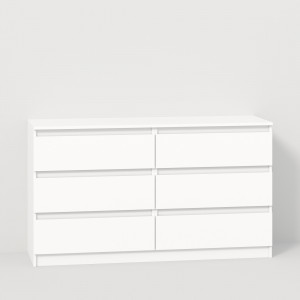 Комод TV Line ТVF6 ДСП 1400x450x800 мм Білий (8600519)