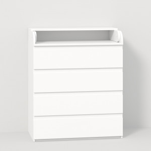 Комод пеленальний Line КРF4 ДСП 800x450x1020 мм Білий