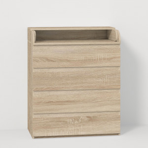 Комод пеленальний Line КРF4 ДСП 800x450x1020 мм Дуб сонома