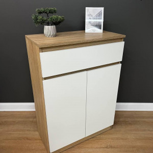 Тумба Holi ДСП 700х370х1000 мм Сонома/Білий Тумба Holi ДСП 700х370х1000 мм Сонома/Білий