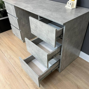 Комп'ютерний стіл Галант 6 шухляд 1400х530х760 мм Бетон  Комп'ютерний стіл Галант 6 шухляд 1400х530х760 мм Бетон