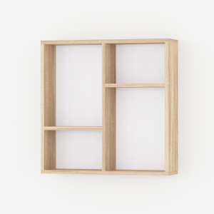 Комплект полиць настінних NP-03 600х150х600 мм Дуб Сонома Комплект полиць настінних NP-03 600х150х600 мм Дуб Сонома